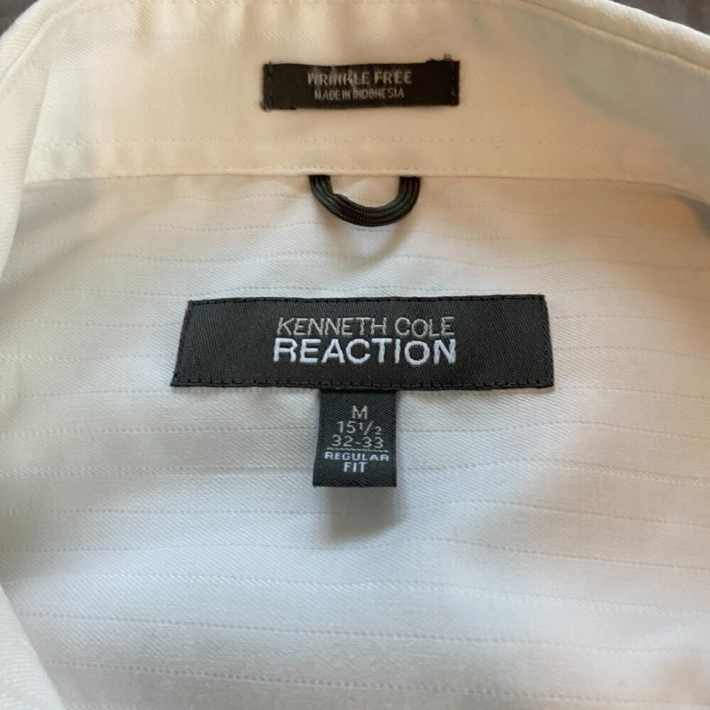 Men's Reaction Kenneth Cole Wrinkle Free Long Sleeve Button Down Dress Shirt - Picture 4 of 5